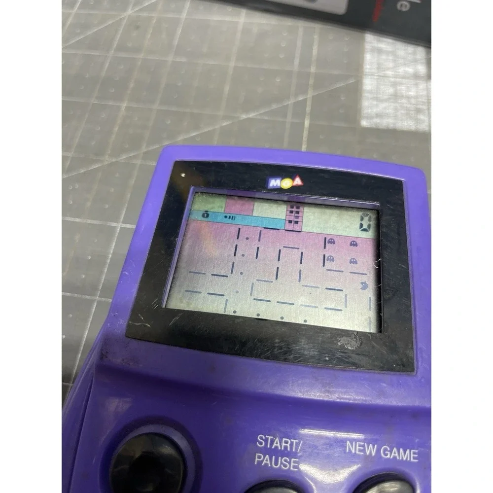 2001 Namco Ms. Pac-Man Electronic Handheld Game MGA Entertainment